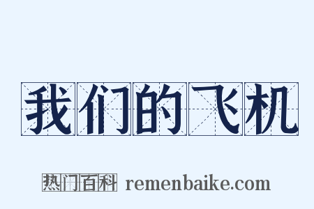 我们的飞机是什么意思的图片